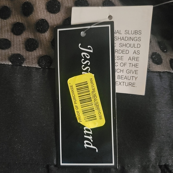 Jessica Howard Chic 3/4 Sleeves Black Polka Dot Mesh Fit & Flare Dress, 16W, NWT - Picture 11 of 11